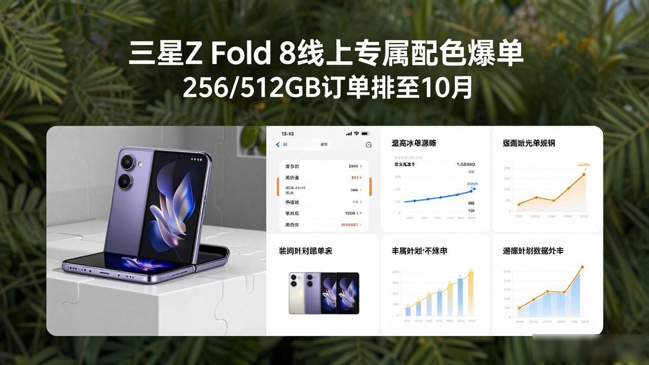 三星Z Fold 8线上专属配色爆单 256/512GB订单排至10月