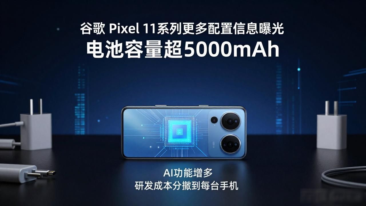 谷歌Pixel 11系列更多配置信息曝光 电池容量超5000mAh