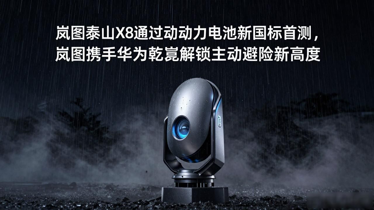 岚图泰山X8通过动力电池新国标首测，岚图携手华为乾崑解锁主动避险新高度