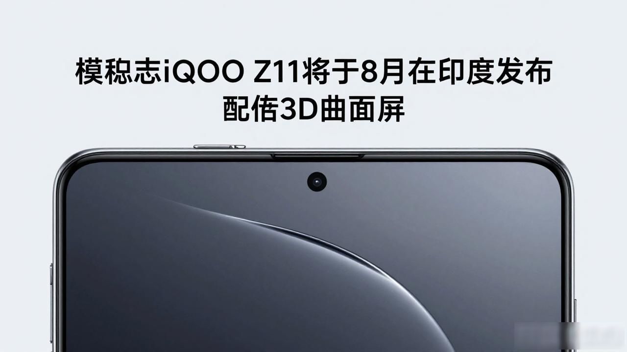消息称iQOO Z11将于8月在印度发布 配备3D曲面屏