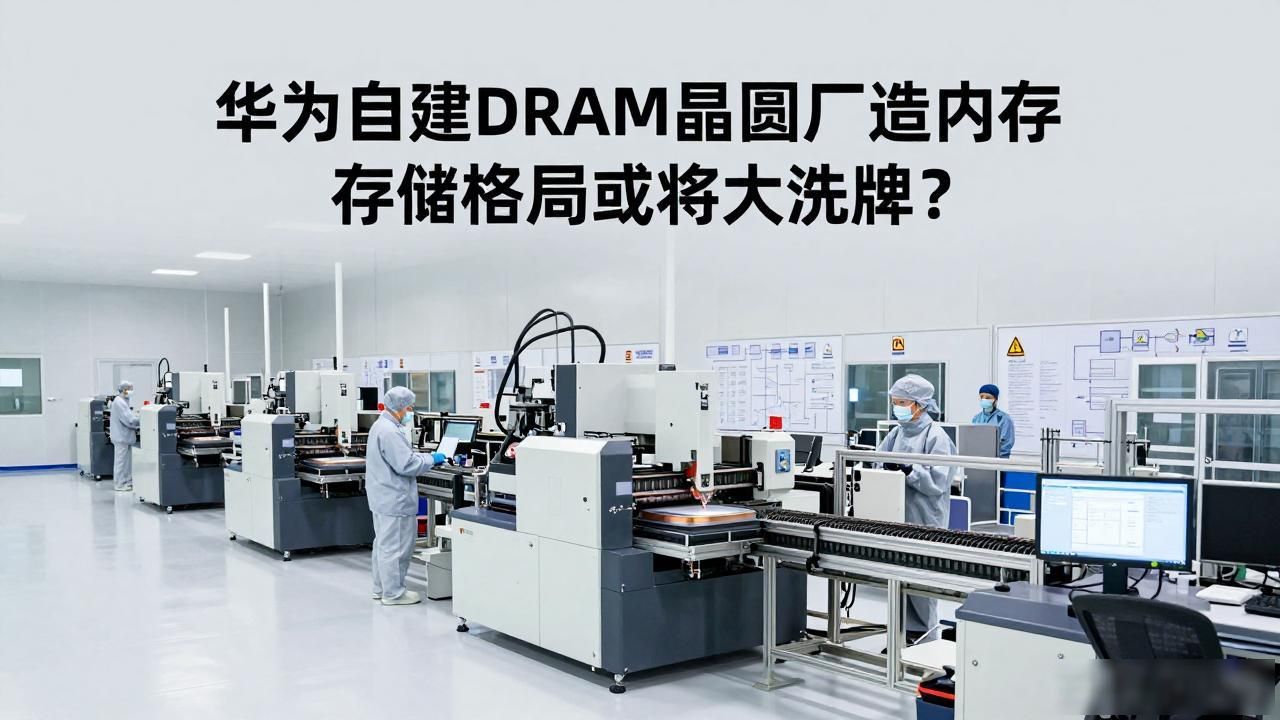 华为自建DRAM晶圆厂造内存 存储格局或将大洗牌？