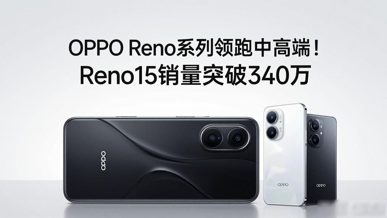 OPPO Reno系列领跑中高端！Reno15销量突破340万