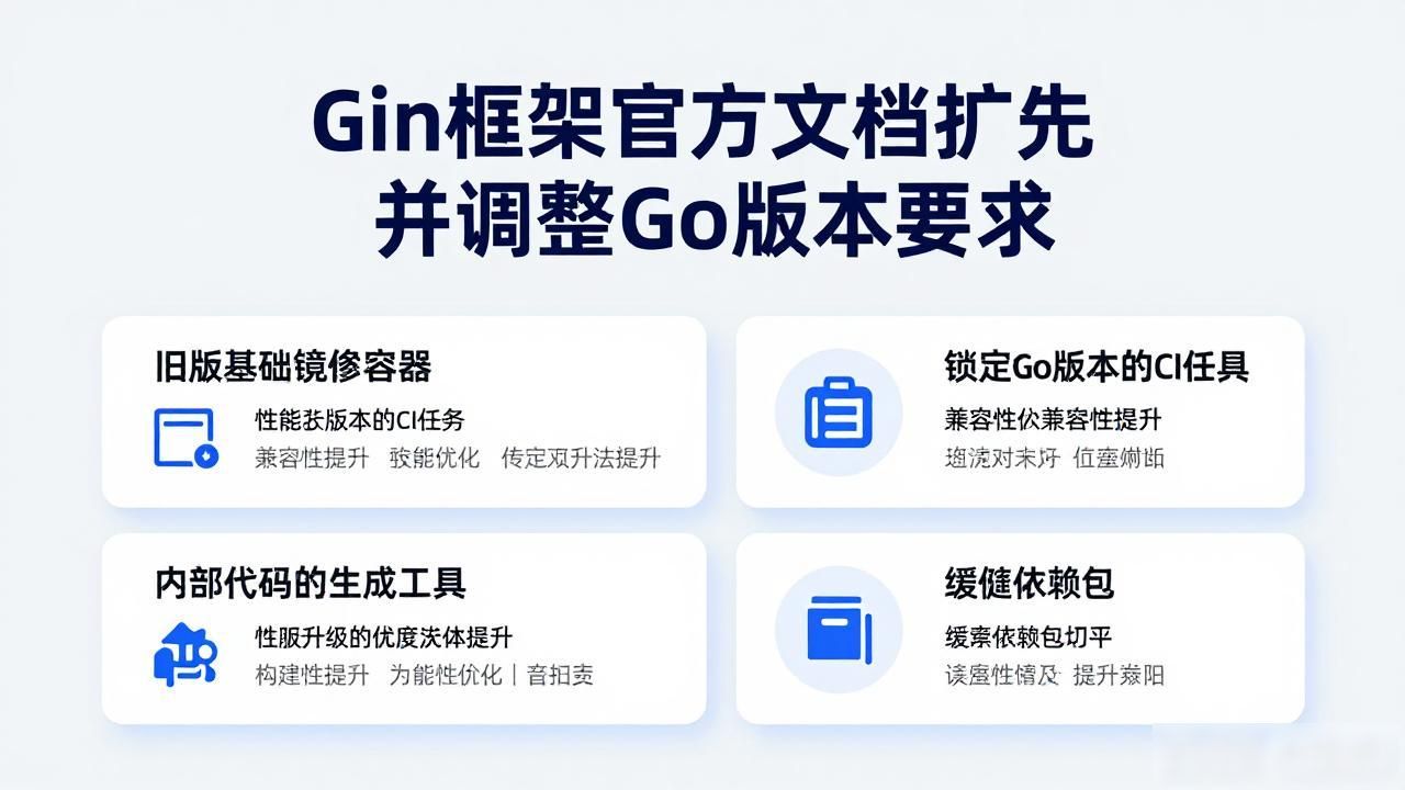 Gin框架官方文档扩充并调整Go版本要求