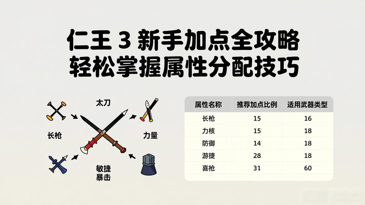 仁王 3 新手加点全攻略轻松掌握属性分配技巧