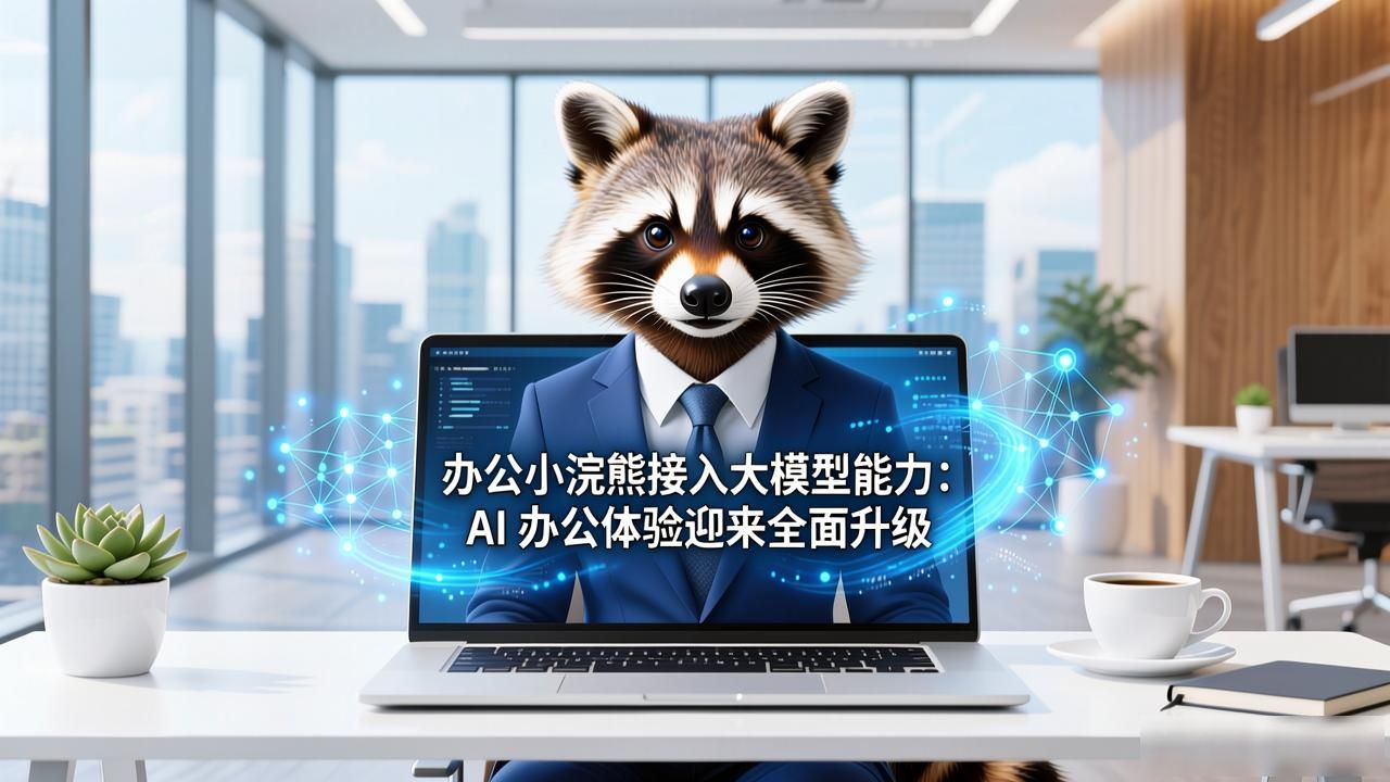 办公小浣熊接入大模型能力：AI 办公体验迎来全面升级