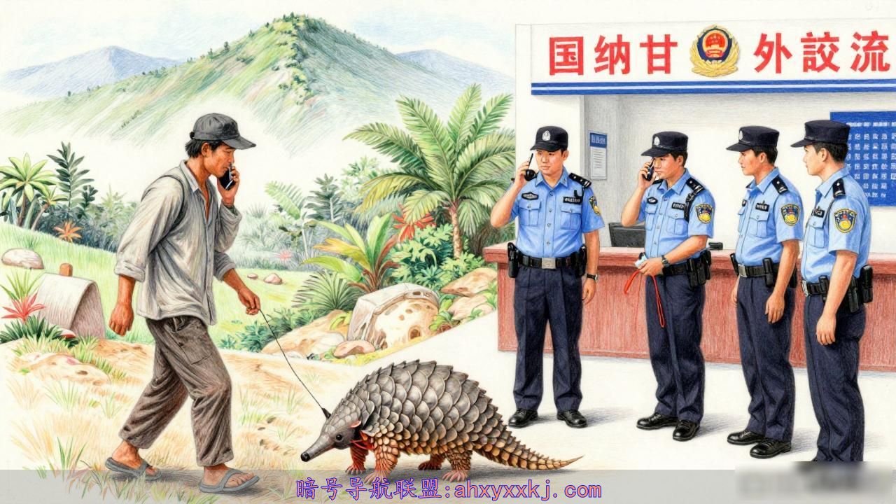 穿山甲放归自然流程_穿山甲压马路获村民守护_发现穿山甲报警救助