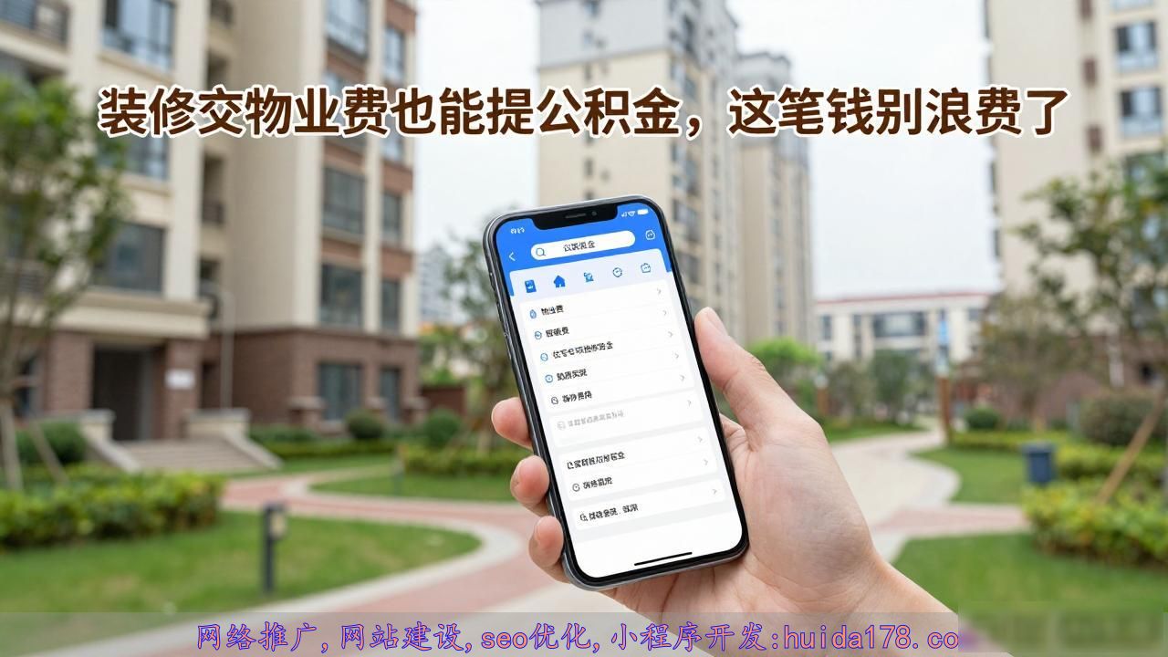 装修交物业费也能提公积金，这笔钱别浪费了