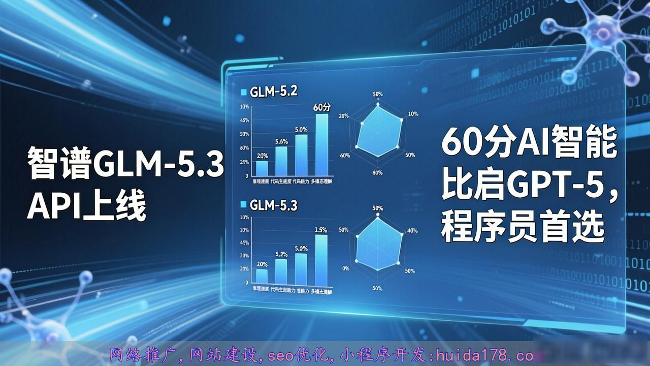 智谱GLM-5.3 API上线，60分AI智能比肩GPT-5，程序员首选