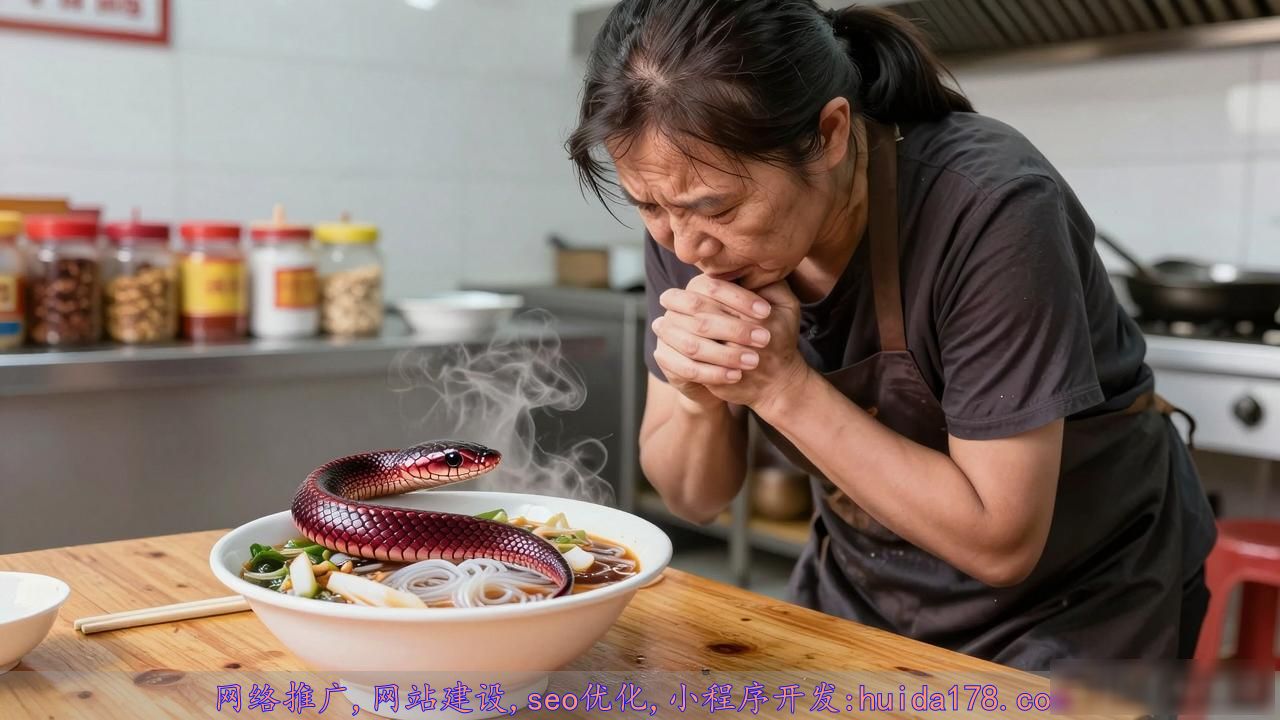 女子吃螺蛳粉竟吃出菜花蛇，涉事摊主致歉后续如何？