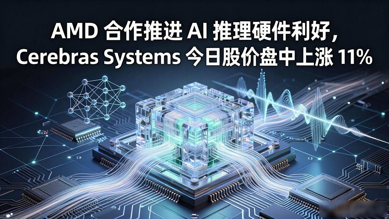 AMD 合作推进 AI 推理硬件利好，Cerebras Systems 今日股价盘中上涨 11%