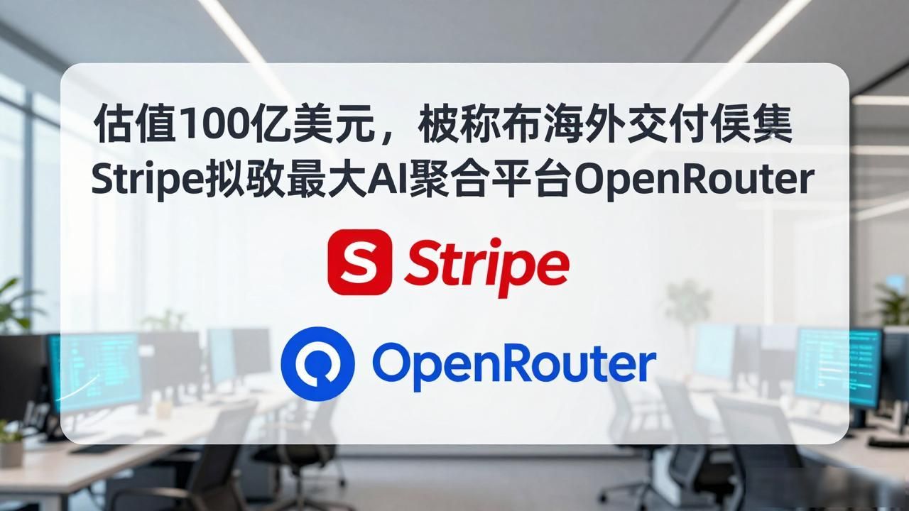 估值 100 亿美元，消息称海外支付巨头 Stripe 拟收购全球最大 AI 聚合平台 OpenRouter