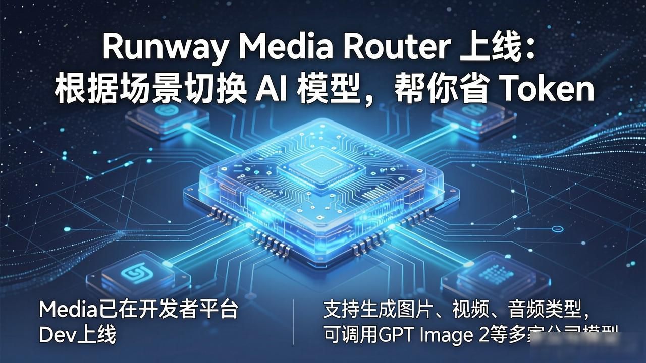 Runway Media Router 上线：根据场景切换 AI 模型，帮你省 Token