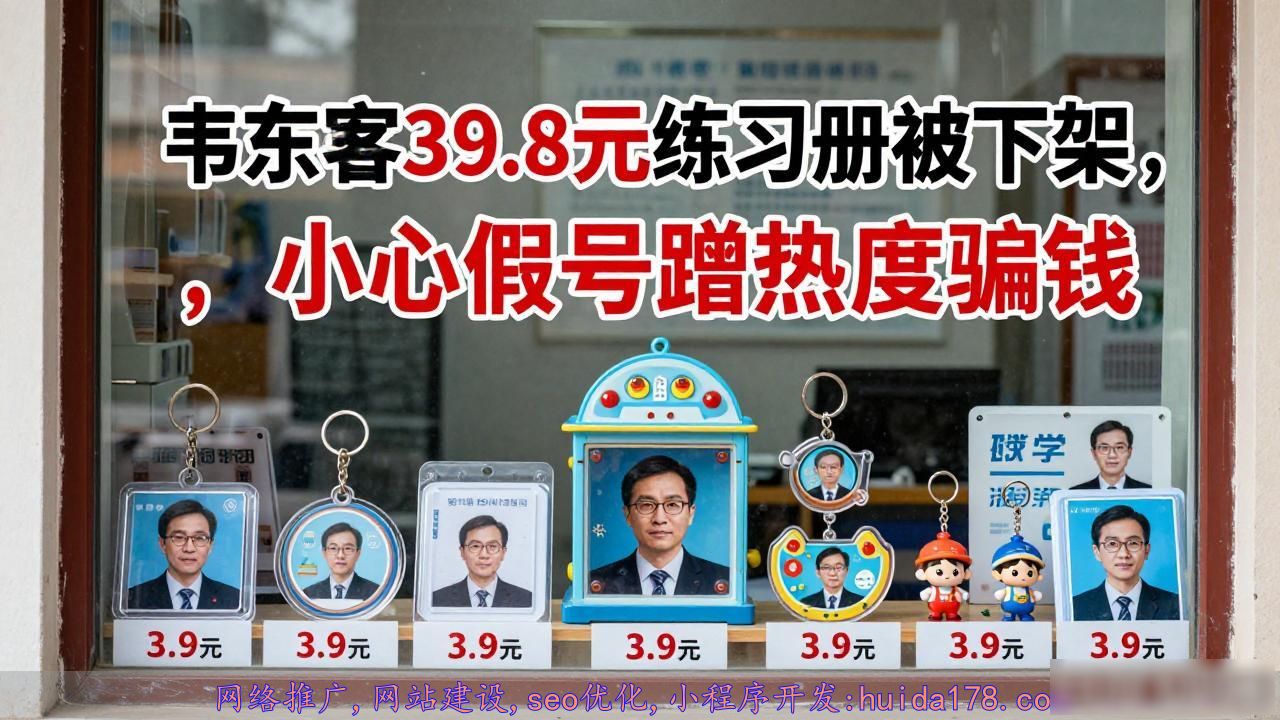 韦东奕39.8元练习册被下架，小心假账号蹭热度骗钱