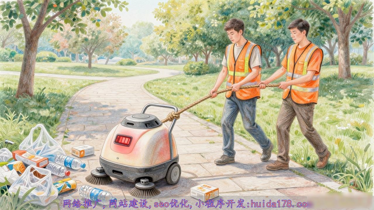 机器人累瘫被工作人员花式领走，公园巡检新招曝光