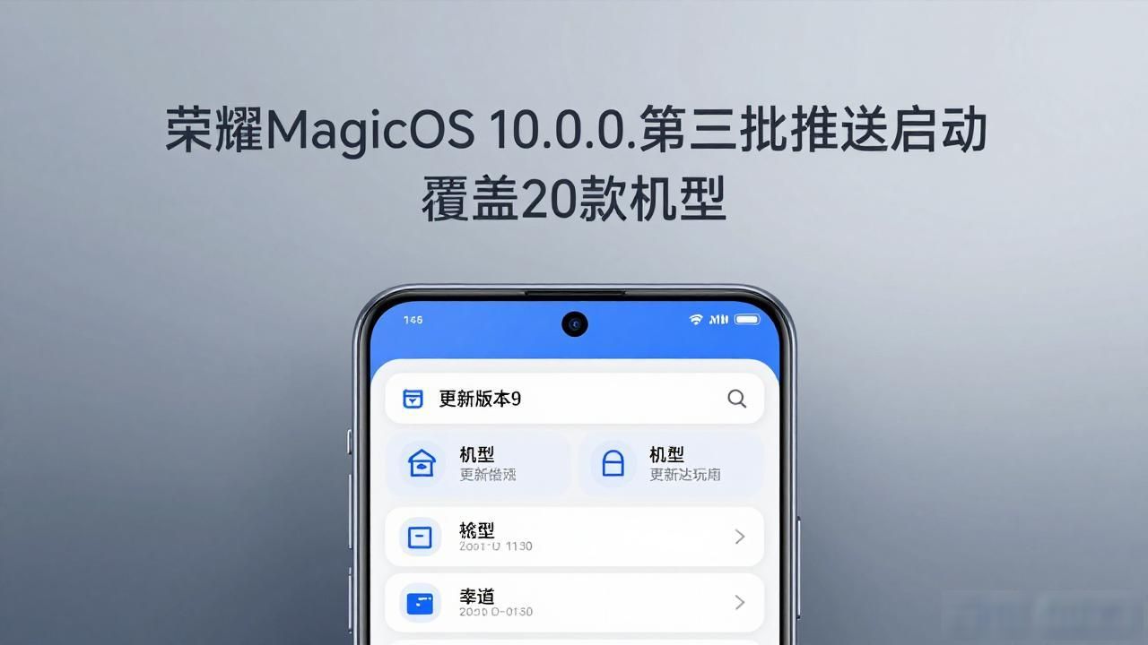 荣耀MagicOS 10.0.0.170第三批推送启动 覆盖20款机型__荣耀MagicOS 10.0.0.170第三批推送启动 覆盖20款机型