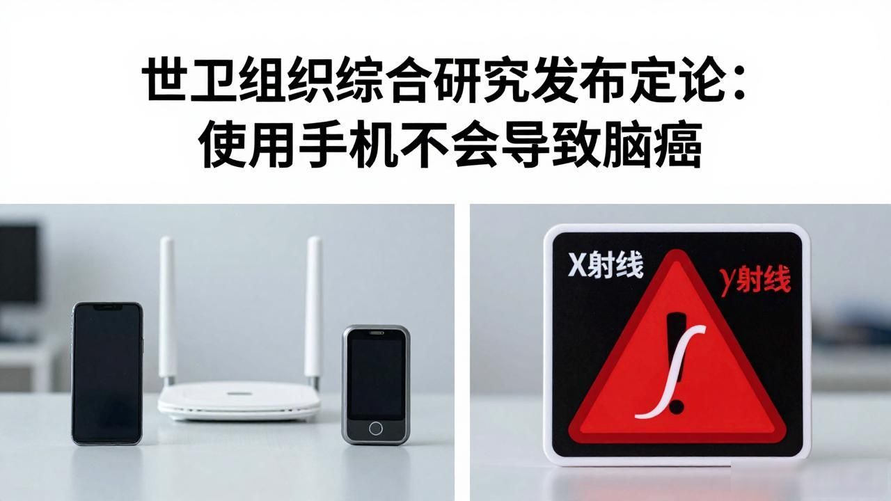 世卫组织综合研究发布定论：使用手机不会导致脑癌