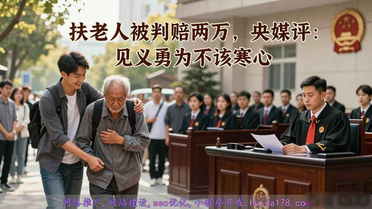 扶老人被判赔两万，央媒评：见义勇为不该寒心