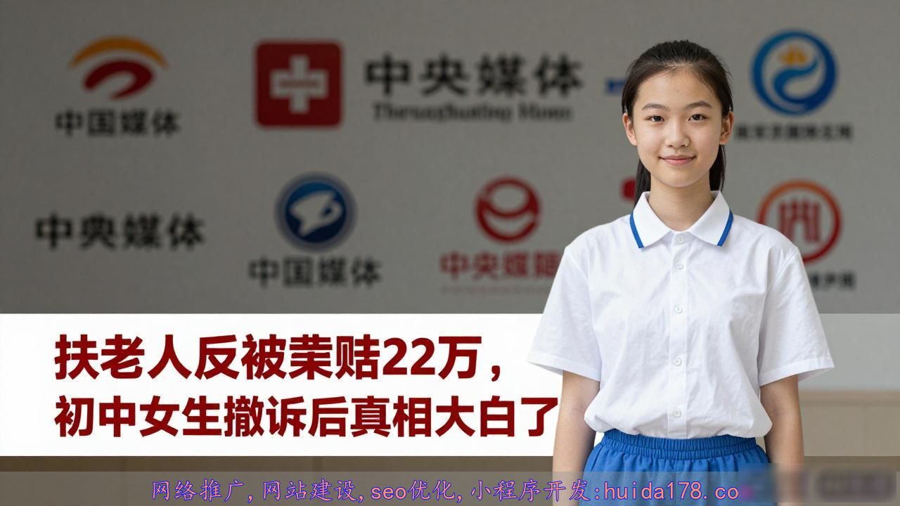 扶老人反被索赔22万，初中女生撤诉后真相大白了