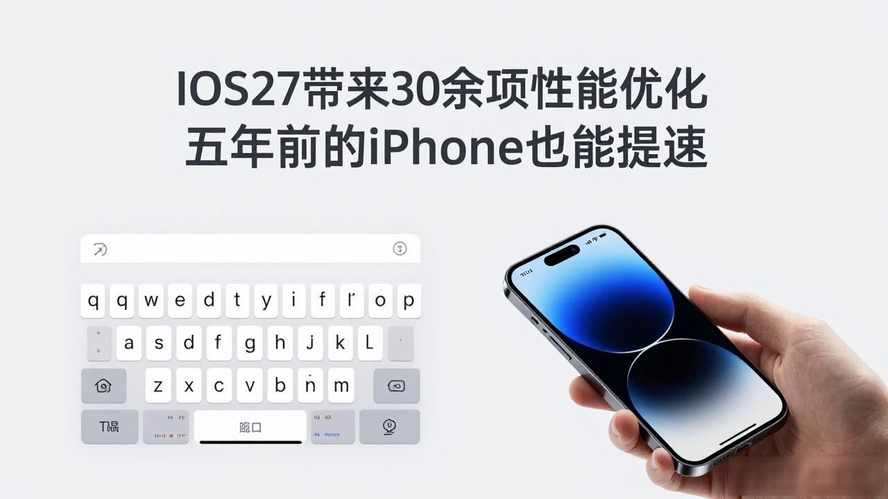 _iOS 27带来30余项性能优化 五年前的iPhone也能提速_iOS 27带来30余项性能优化 五年前的iPhone也能提速