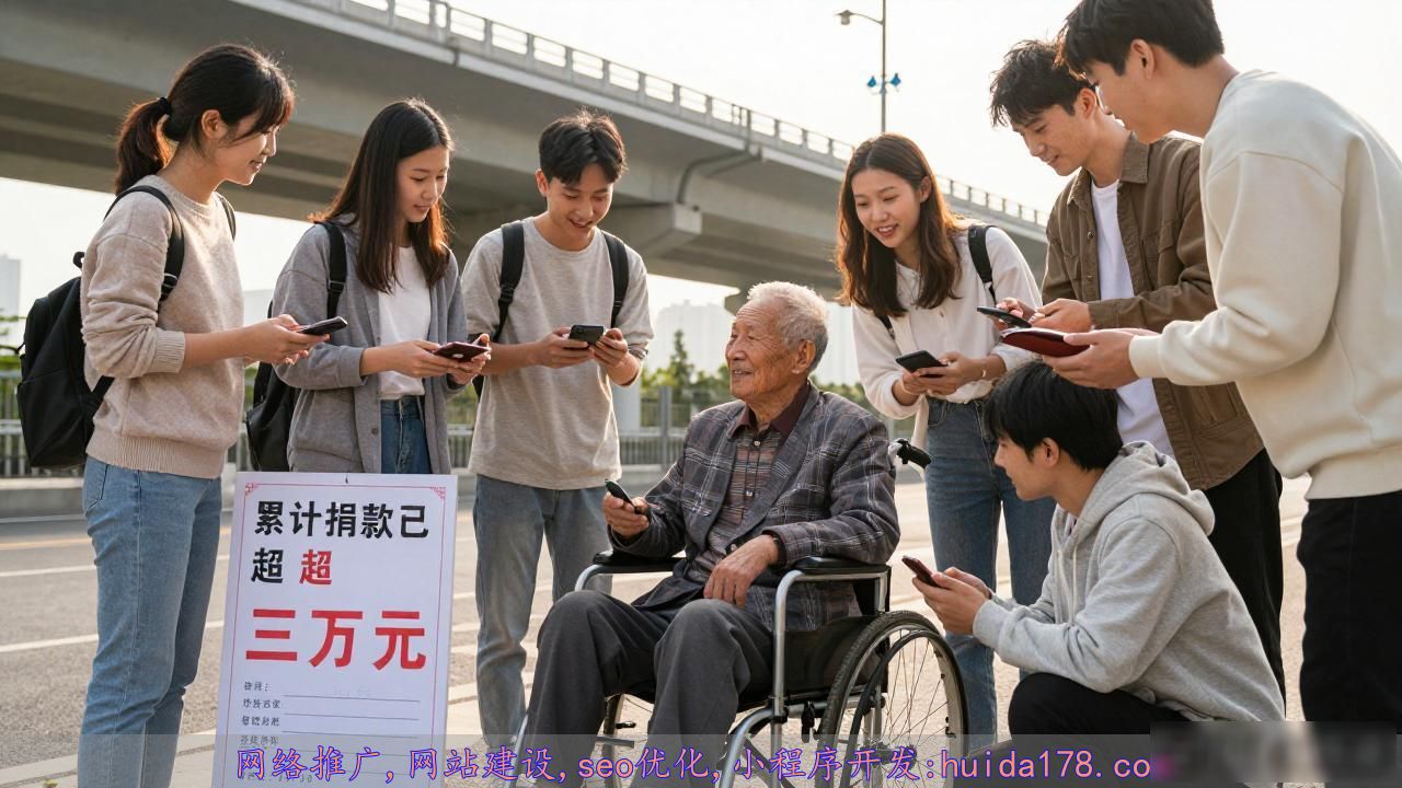 武汉轮椅老人上高架被指碰瓷，真相曝光后网友凑钱帮治病