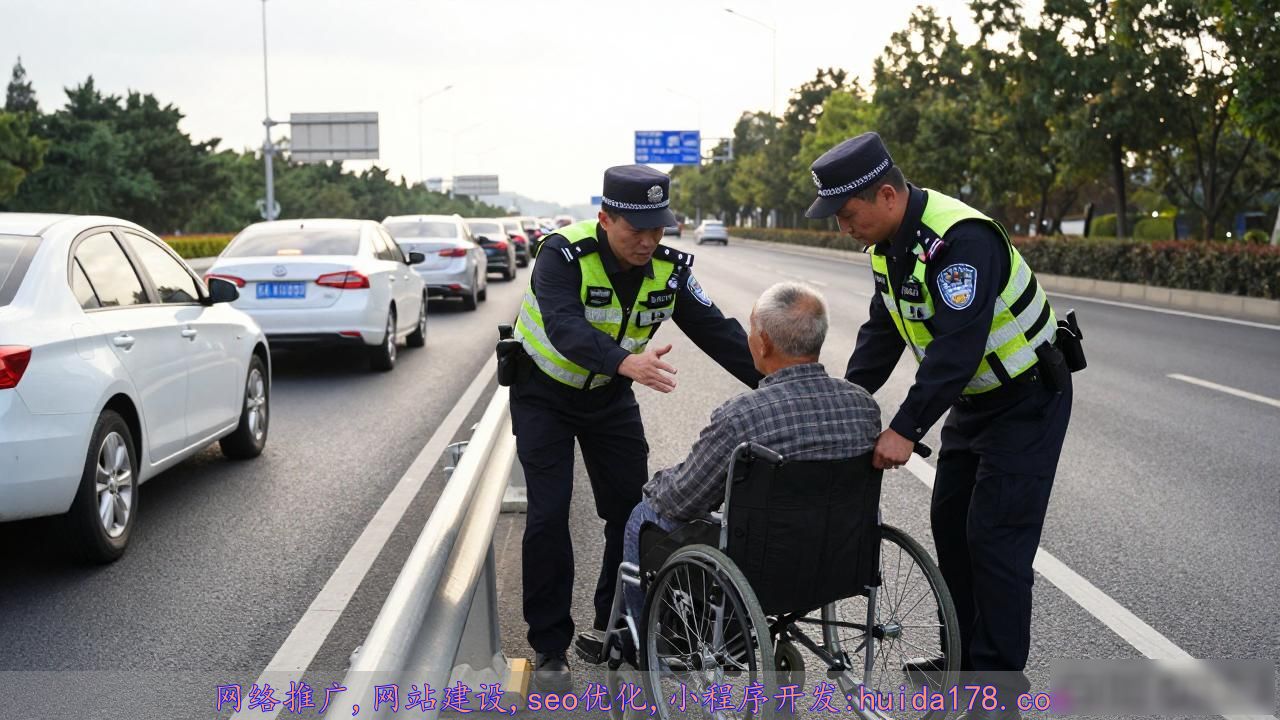 热心司机接力报信_武汉轮椅老人上高架蓄意碰瓷不实_武汉二七桥老人电动轮椅紧急救援
