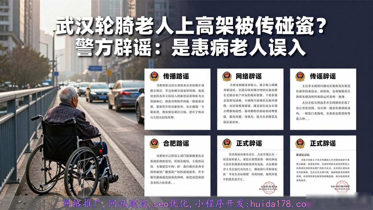 武汉轮椅老人上高架被传碰瓷？警方辟谣：是患病老人误入