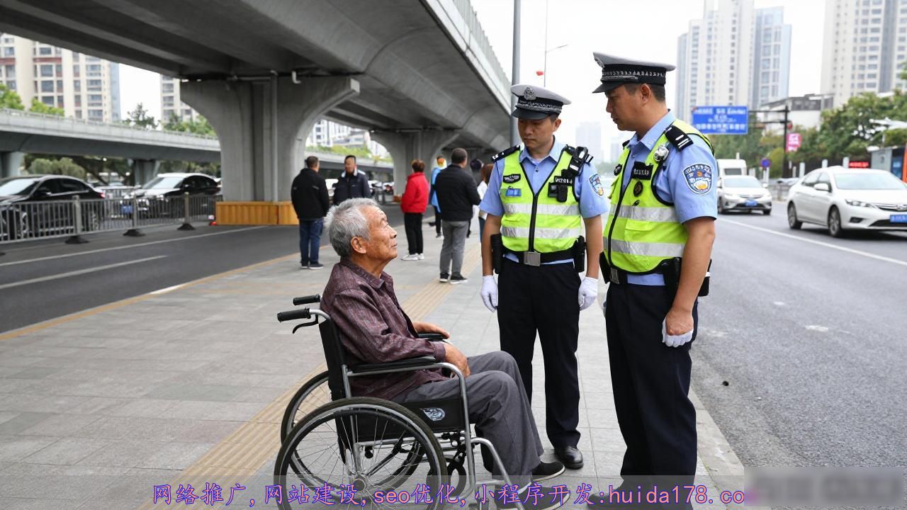 武汉轮椅老人上高架非碰瓷，警方澄清真相