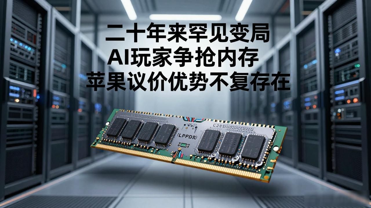 二十年来罕见变局 AI玩家争抢内存 苹果议价优势不复存在