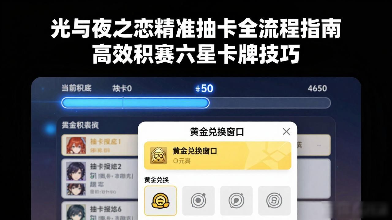 光与夜之恋精准抽卡全流程指南 高效积攒六星卡牌技巧