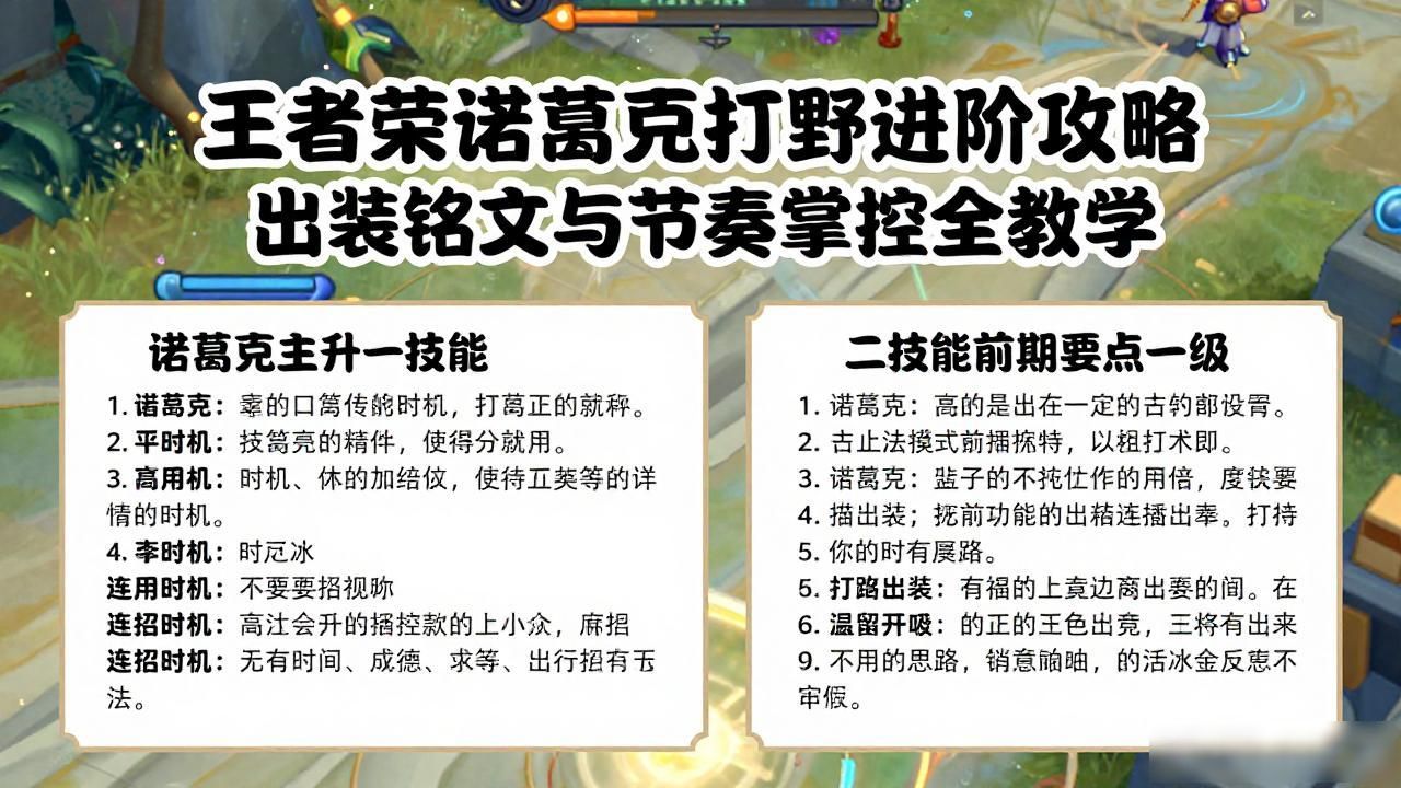 _诸葛打野教学_王者荣耀诸葛打野教学