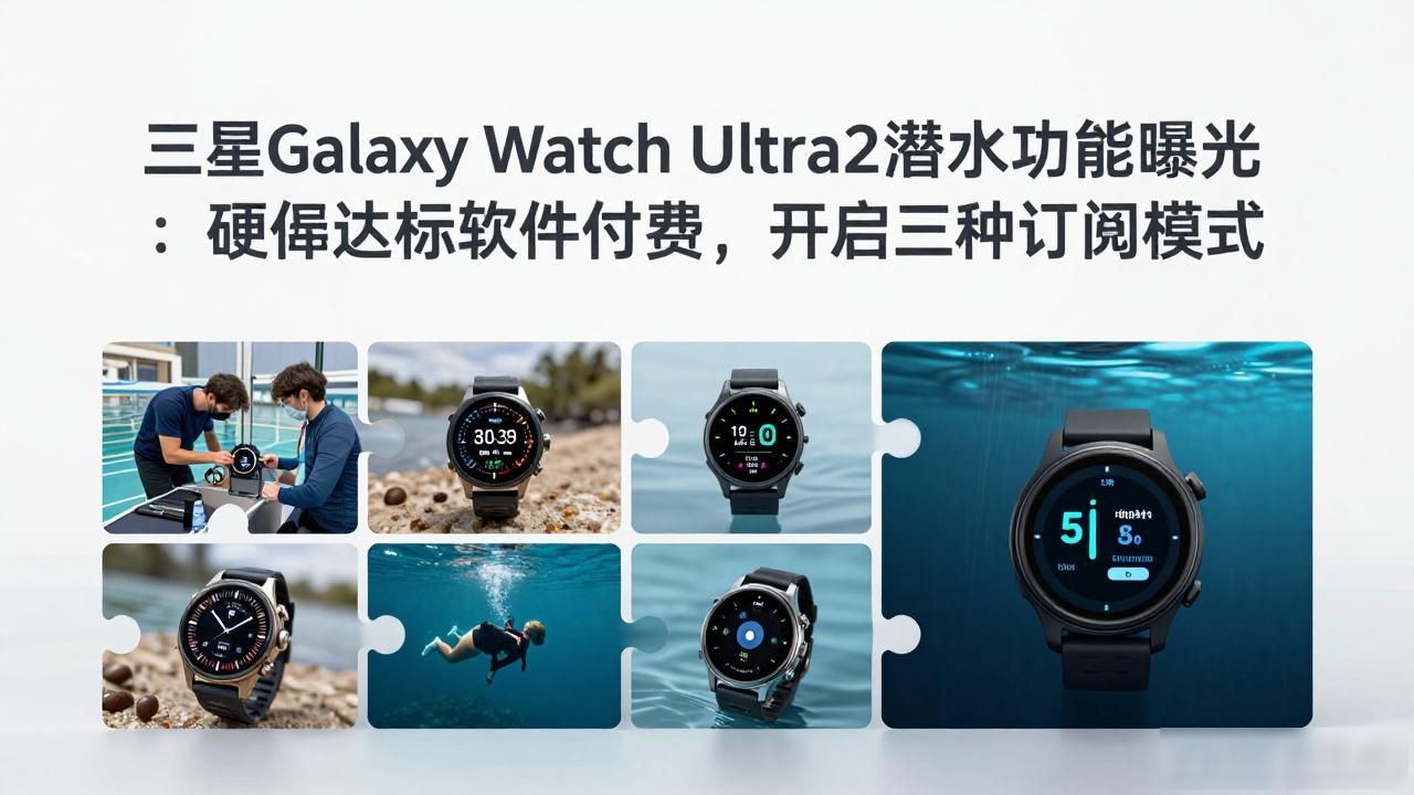 三星Galaxy Watch Ultra2潜水功能曝光：硬件达标软件付费，开启三种订阅模式